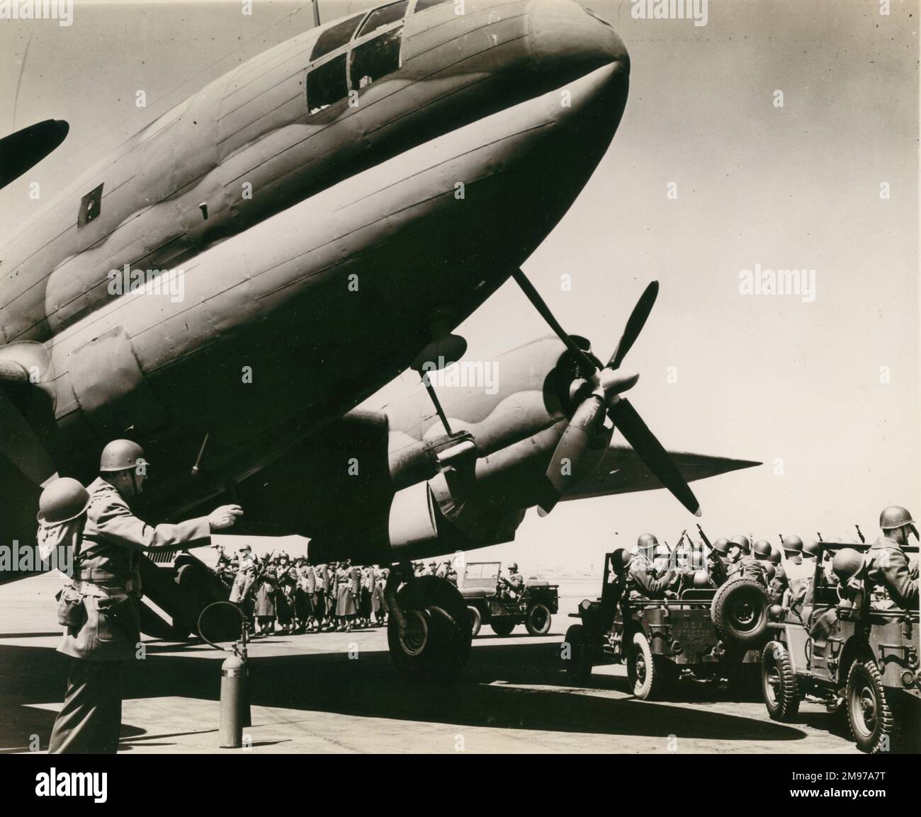 Curtiss C-46 Commando. Foto Stock