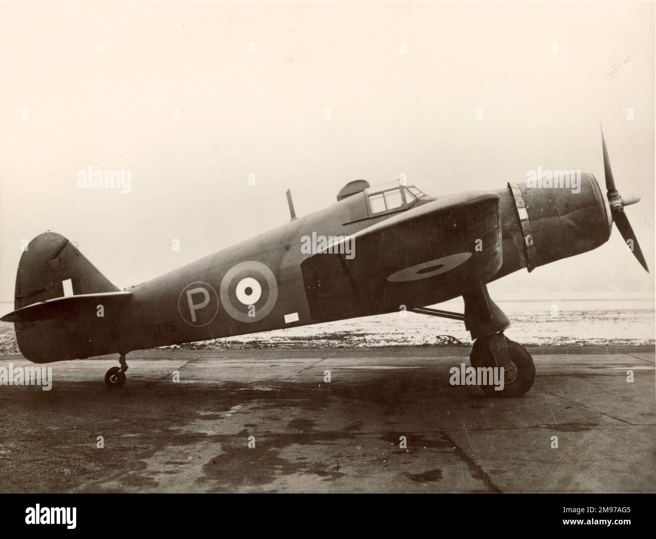 Banco di prova del motore Folland 43/37 o Fo108, P1775, dotato di un Bristol Hercules Radial. Foto Stock