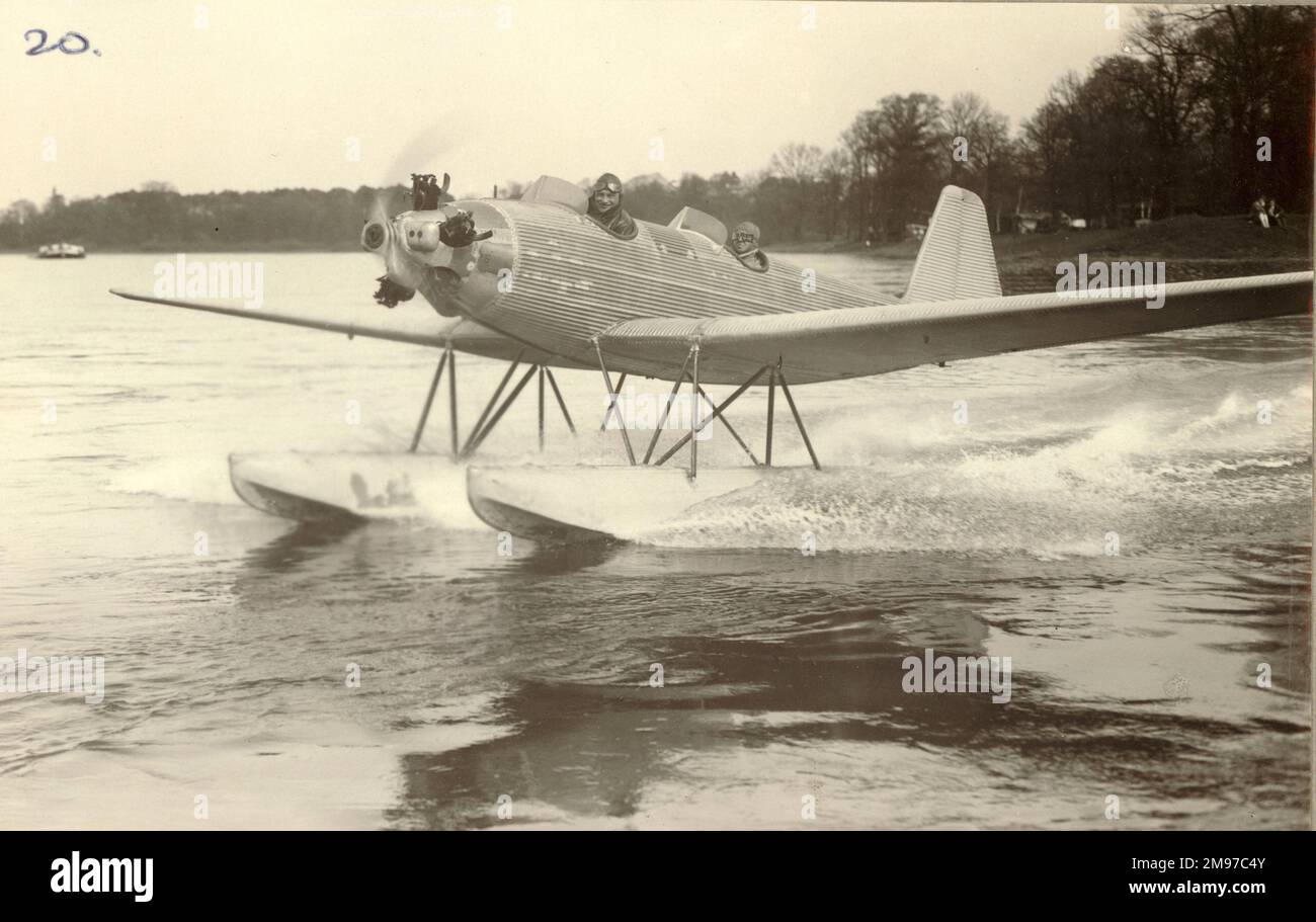 Junkers A50 addestramento e velivolo aerobico su carri. Foto Stock