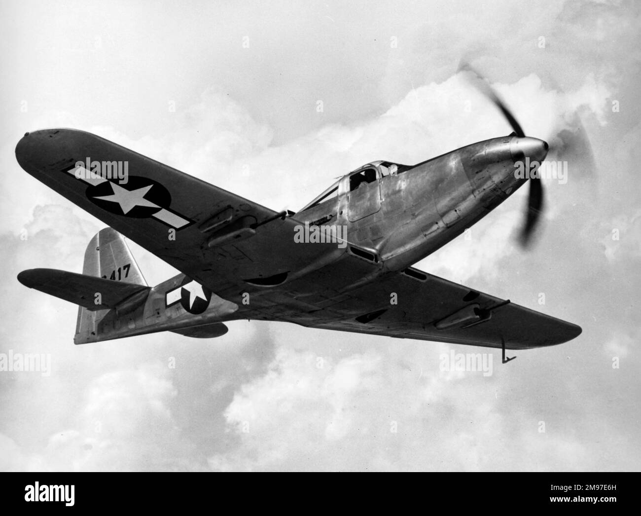 Bell P-63 Kingcobra-un improvato sviluppo P-39 offuscato dal P-51 Mustang. Foto Stock