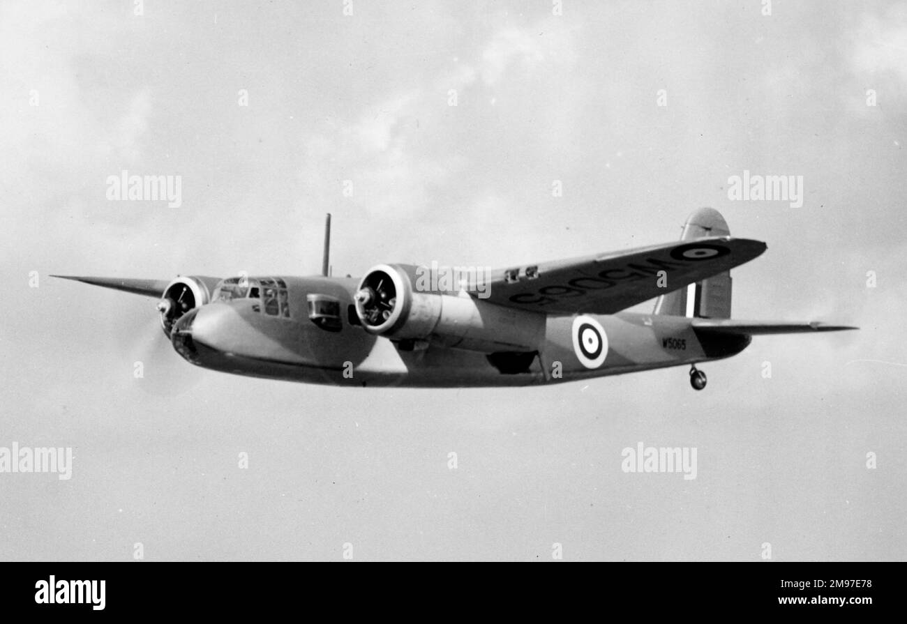 Blackburn Botha, di cui 580 sono stati costruiti, è sempre stata poco alimentata, non un buon attributo in un aereo da addestramento. Foto Stock