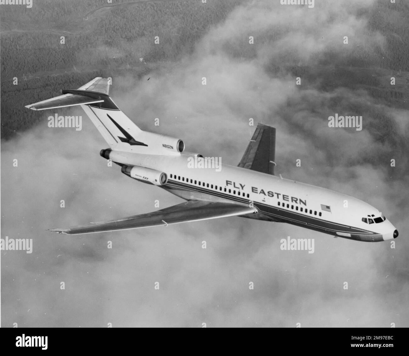 Boeing 727-100 - Est. Foto Stock