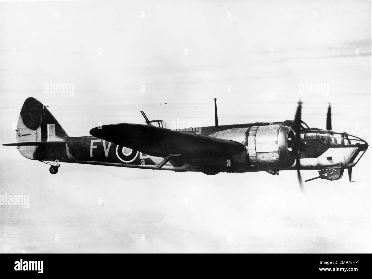 Bristol 149 Blenheim IV di No18 Squadron, in volo. Foto Stock