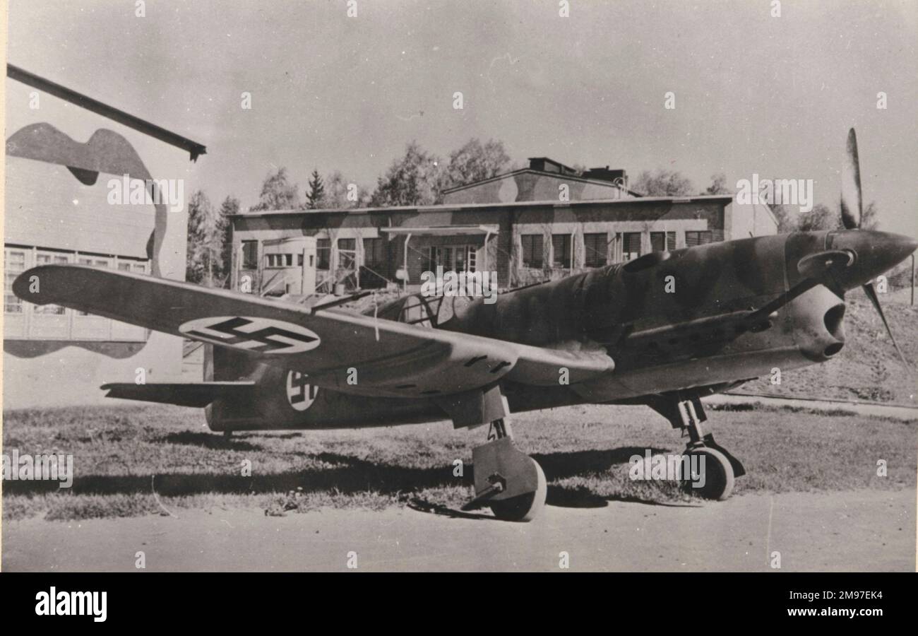 Caudron C714-un combattente leggero, alimentato da un motore Renault non molto successo e solo pochi costruiti - questo è volato dai finlandesi. Foto Stock