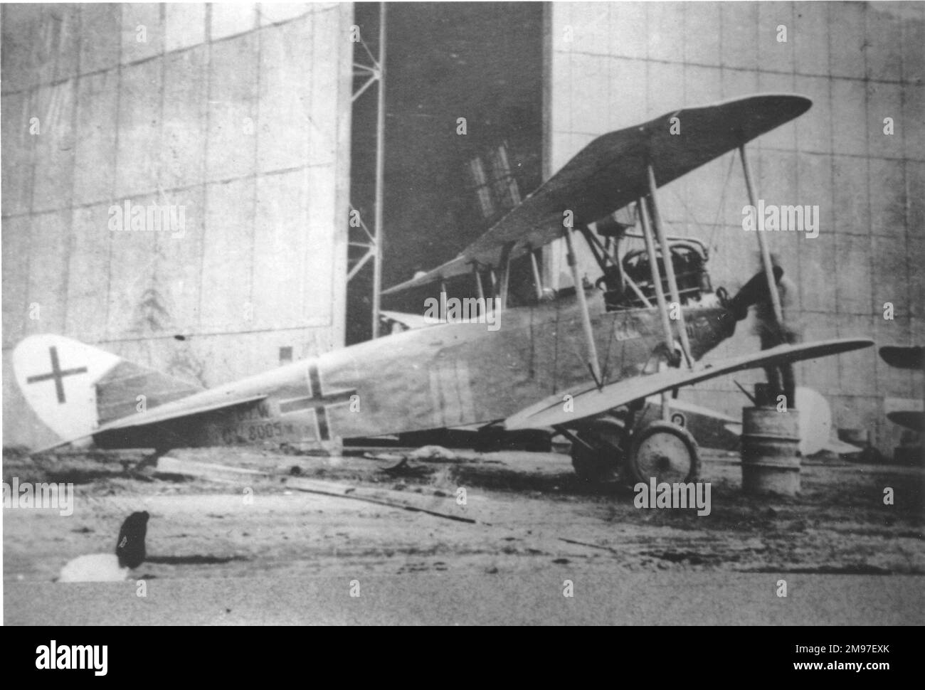 DFW CV, 8005-18, (vista laterale, a terra). Foto Stock