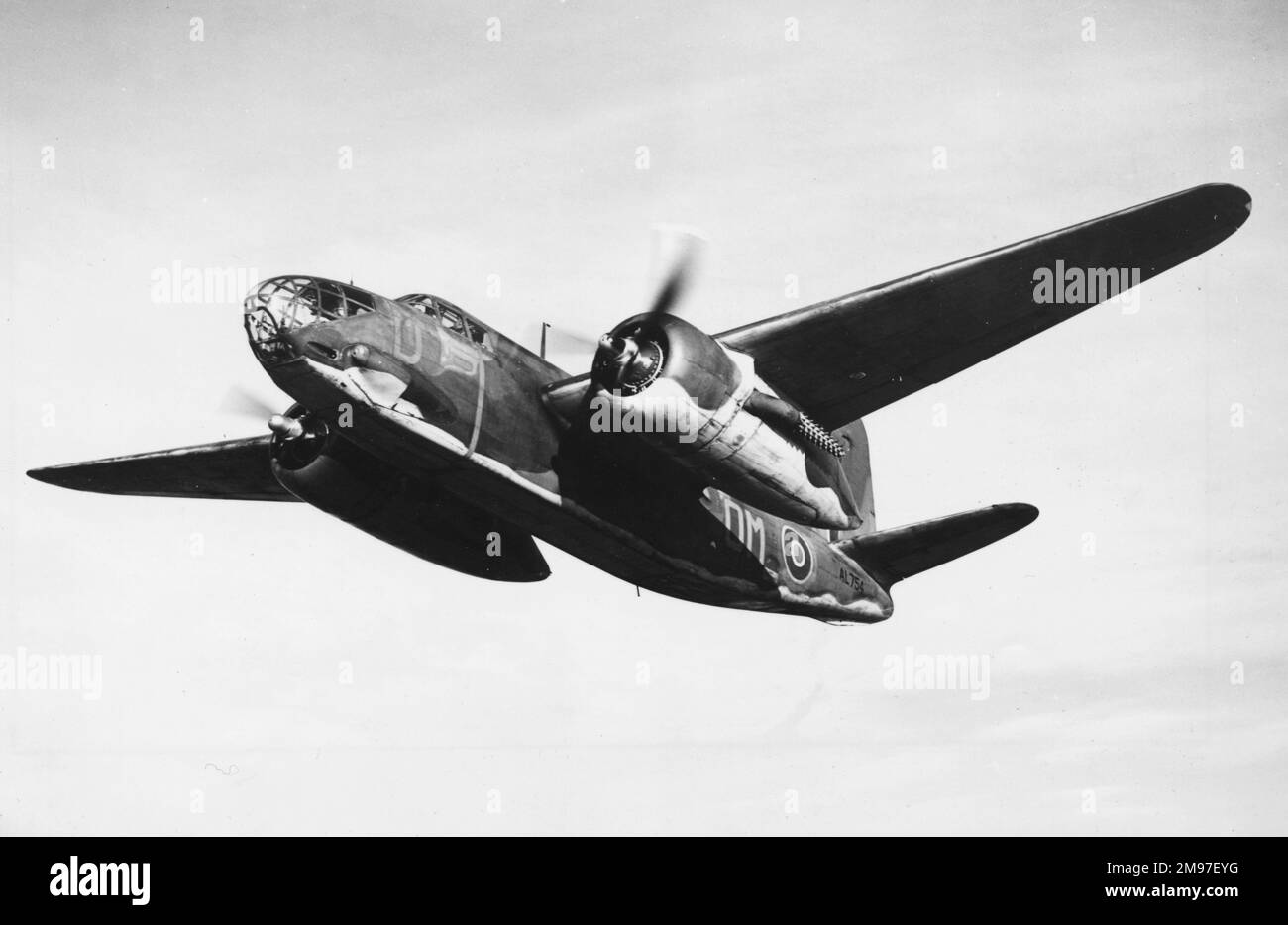 Douglas A-20 Boston III -questo aereo di costruzione americana fu il cavallo di battaglia delle forze di bombardieri veloci della RAF fino all'arrivo della zanzara DH. Foto Stock