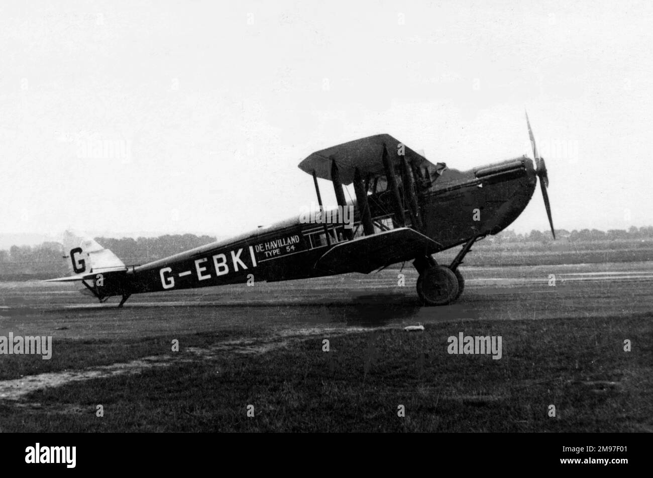 De Havilland DH54 (al piano terra, vista laterale). Foto Stock
