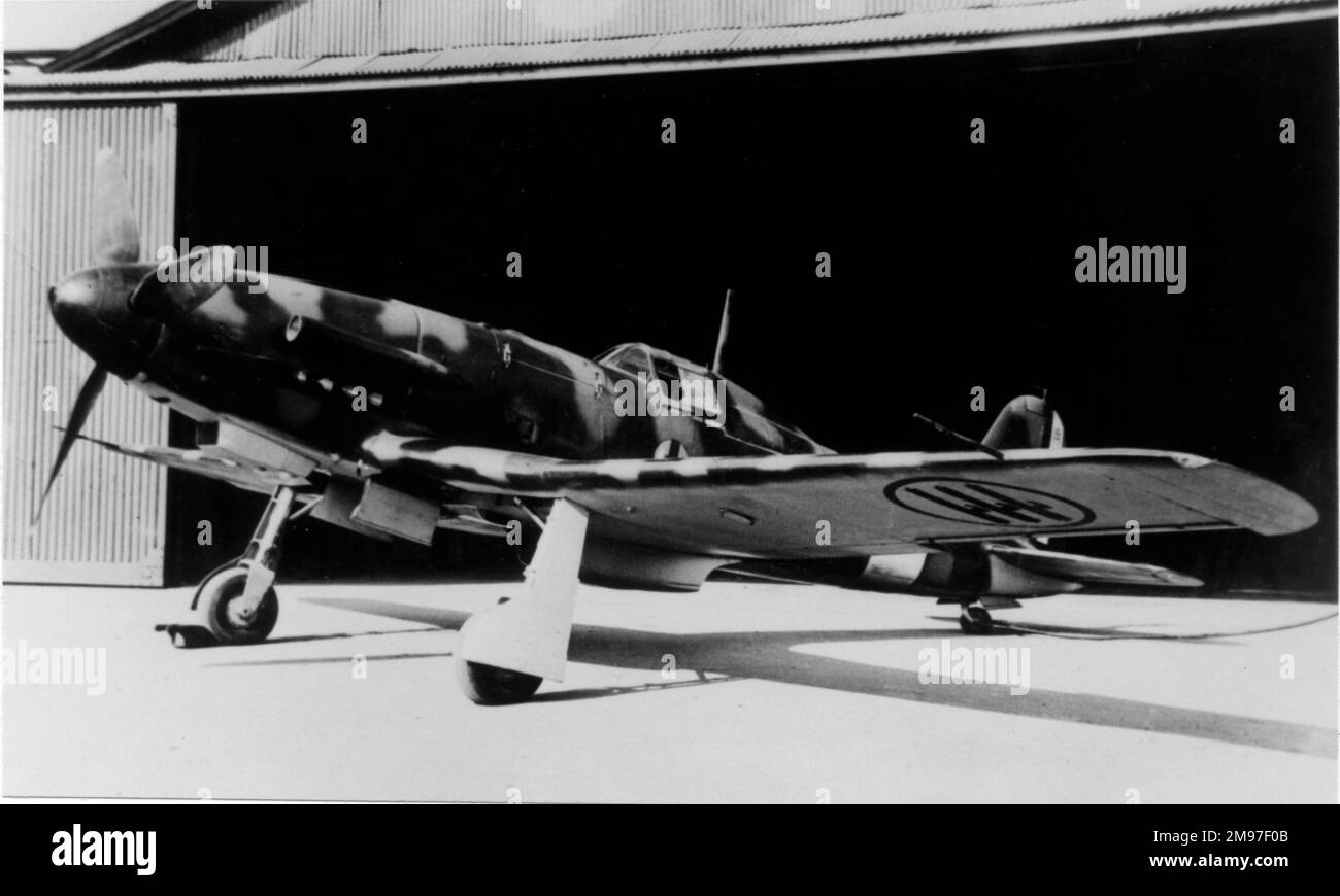 Fiat G55 - uno dei più efficaci combattenti italiani di guerra tardiva prodotti. Foto Stock