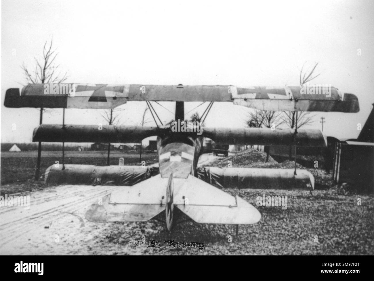 Fokker DRI, posteriore, (a terra). Foto Stock