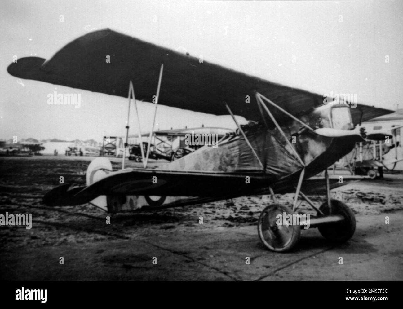 Fokker DVII, (a terra). Foto Stock