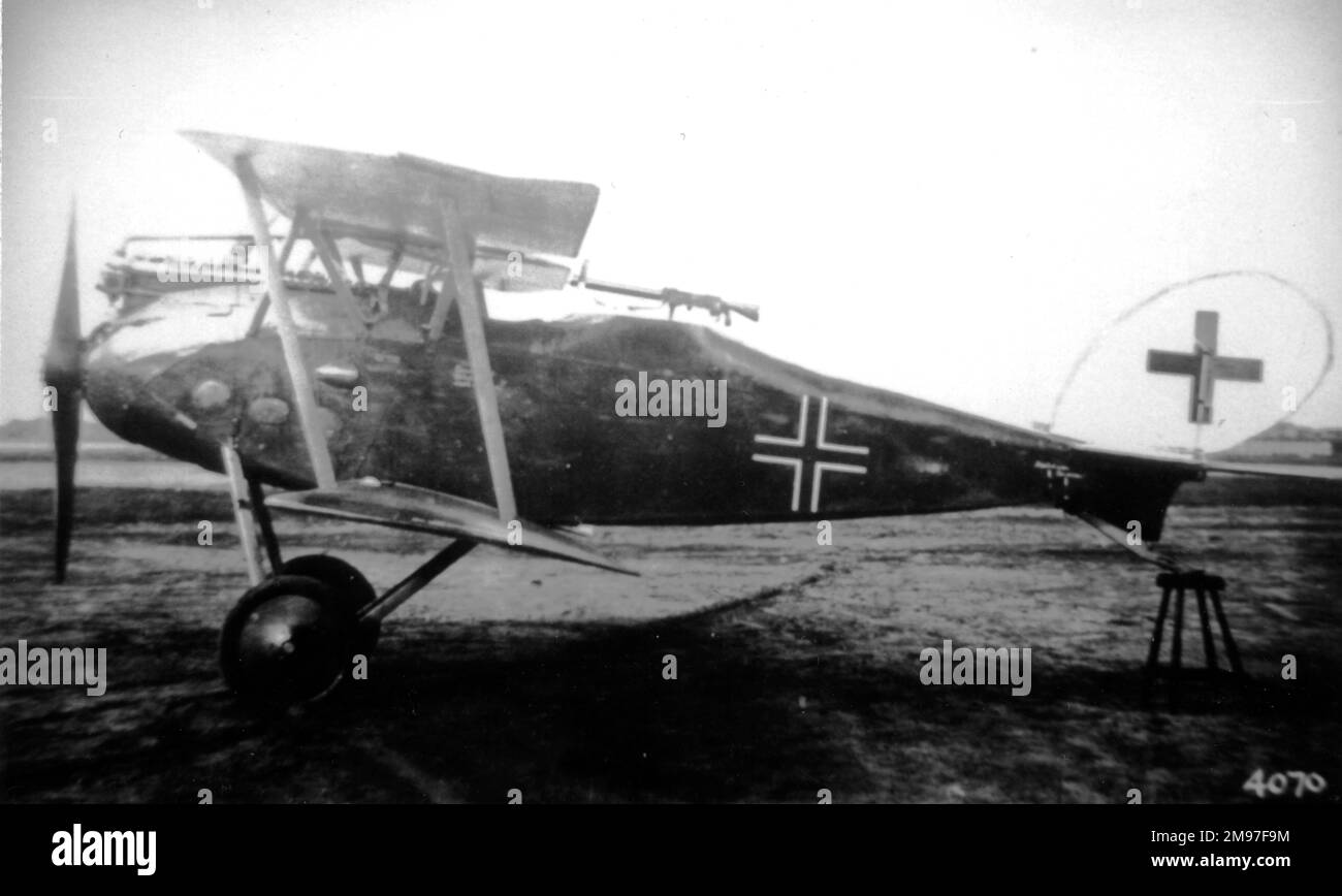 Halberstadt CVIII (vista laterale, sul terreno). Foto Stock