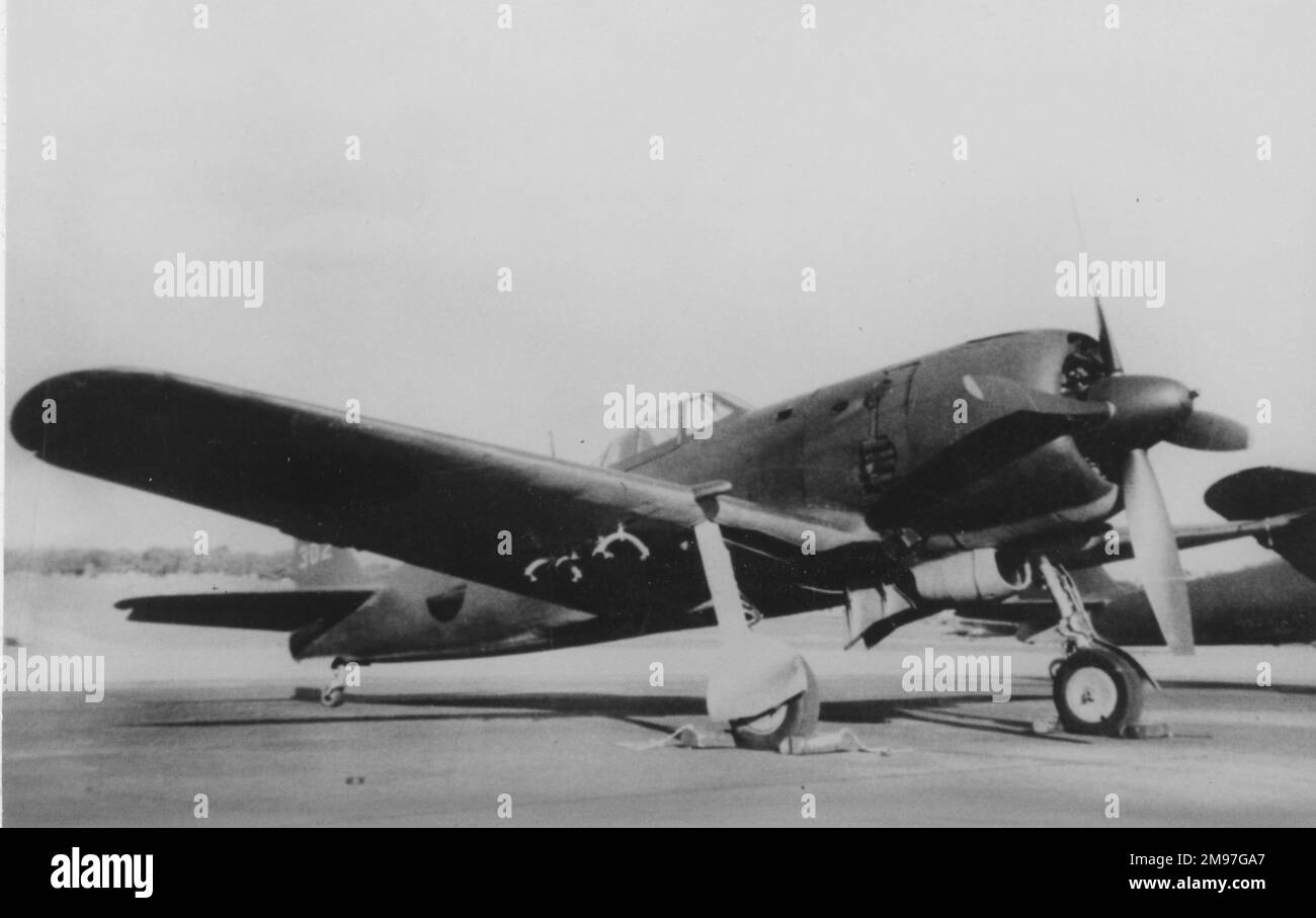 Nakajima Ki-84-1a 'Frank' -la prima volta volò nel marzo 1943, il tipo entrò in servizio alla fine del 1944 uno dei migliori combattenti giapponesi. Foto Stock