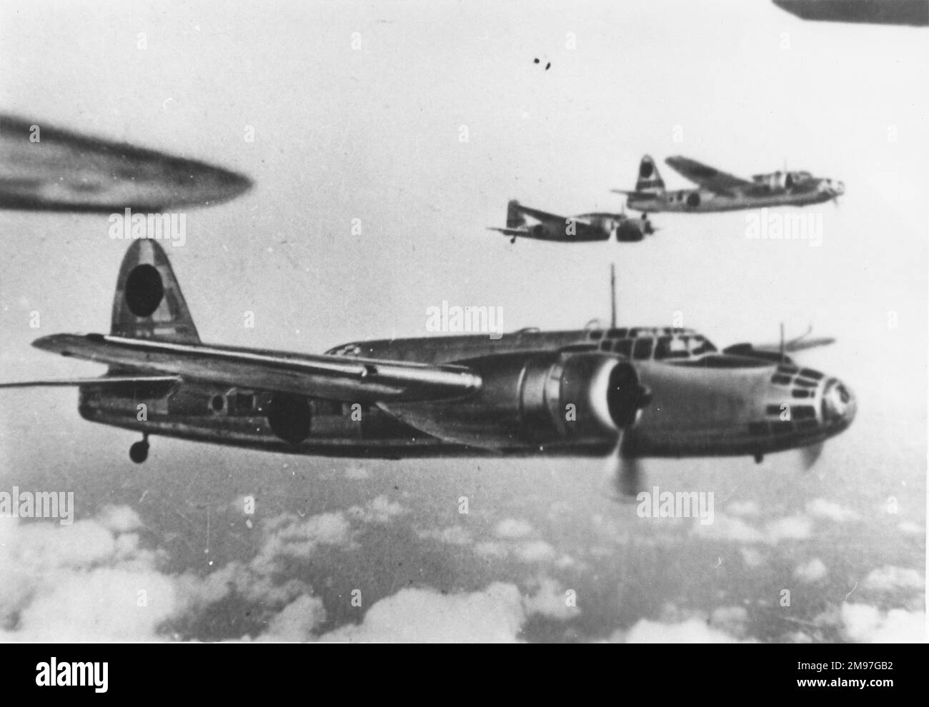 Nakajima Ki-49 Type 100 'Helen' -la prima volta è volato nell'agosto 1939, questo pesante bombardiere dell'esercito giapponese si è rivelato vulnerabile quando attaccato. Foto Stock