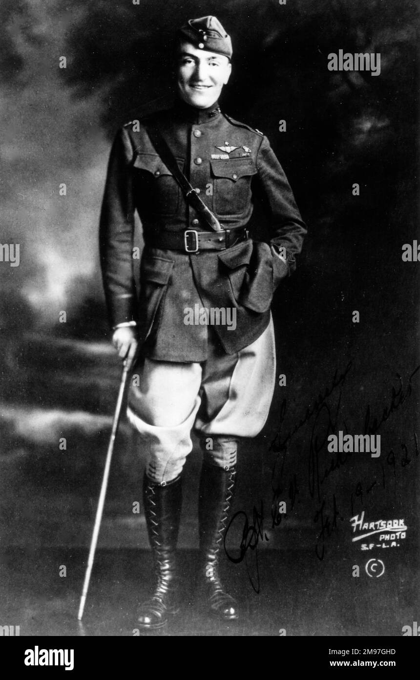 Rickenbacker, Edward Vernon, pilota e americano leader Air ACE nel WW2, nato Columbus, Ohio, 1890. Foto Stock