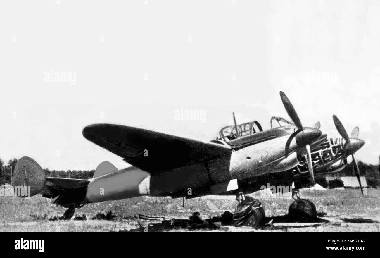 Yakovlev Yak-4 - visto che i suoi motori sono stati sottoposti a manutenzione è stato uno dei 90 costruiti come un bombardiere leggero, è volato per la prima volta nel febbraio 1940. Foto Stock