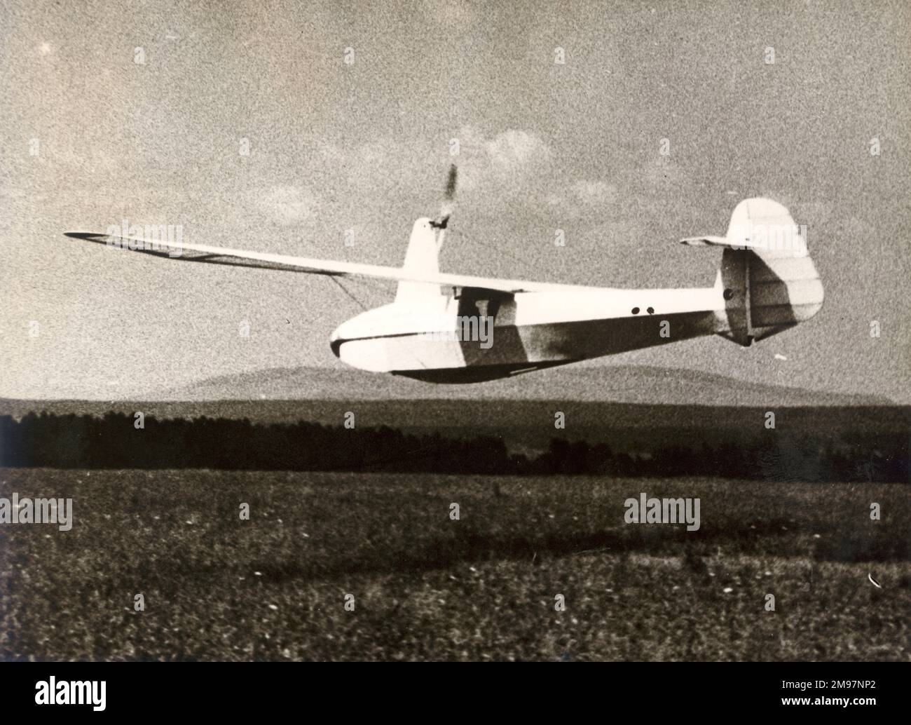 HV-1 Mufli (de) (Muskelkraft-Flugzeug) costruito da Helmut Haessler e Franz Villinger - 1935-1938. Foto Stock