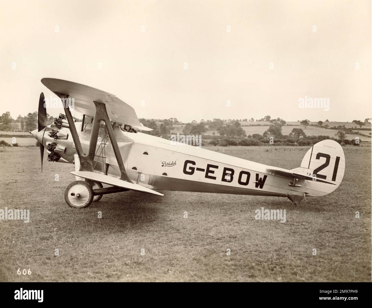 Bristol Type 101, G-EBOW, come volato nella 1928 King’s Cup Race. Foto Stock