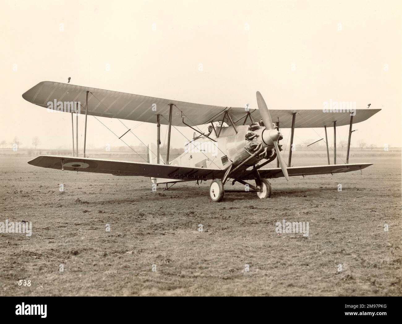 Bristol Type 93A Beaver i, G-EBQF, a Filton nel marzo 1927. Foto Stock