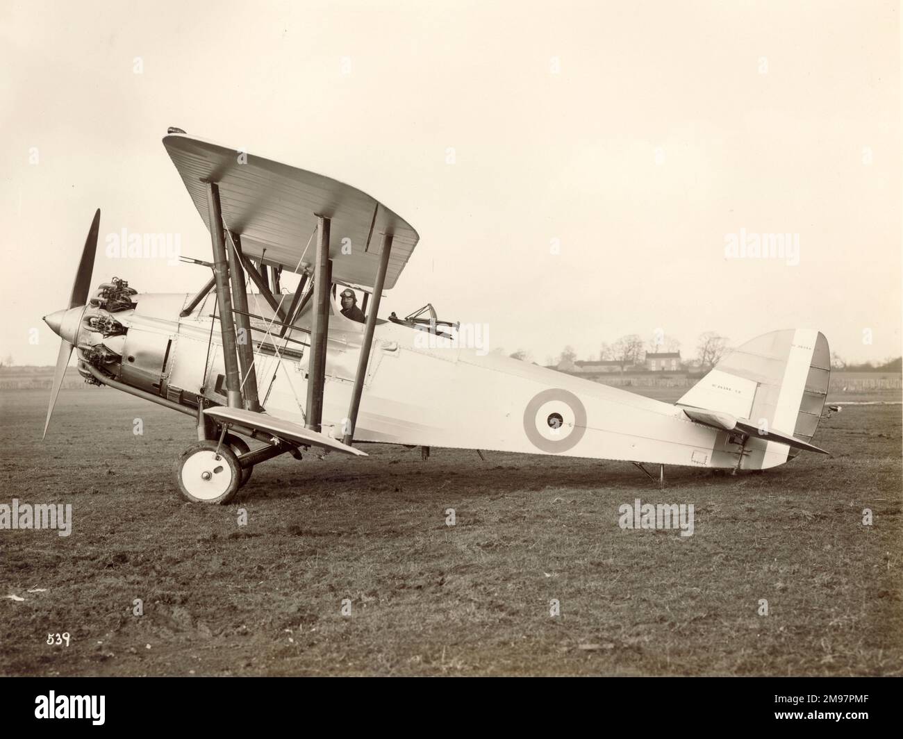 Bristol Type 93A Beaver i, G-EBQF, a Filton nel marzo 1927. Foto Stock