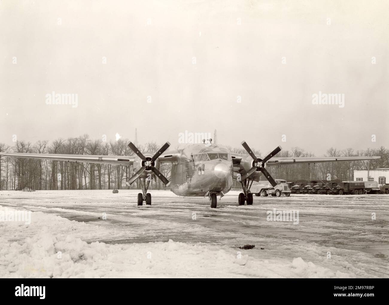 Fairchild C-119 Flying Boxcar della USAF. Foto Stock