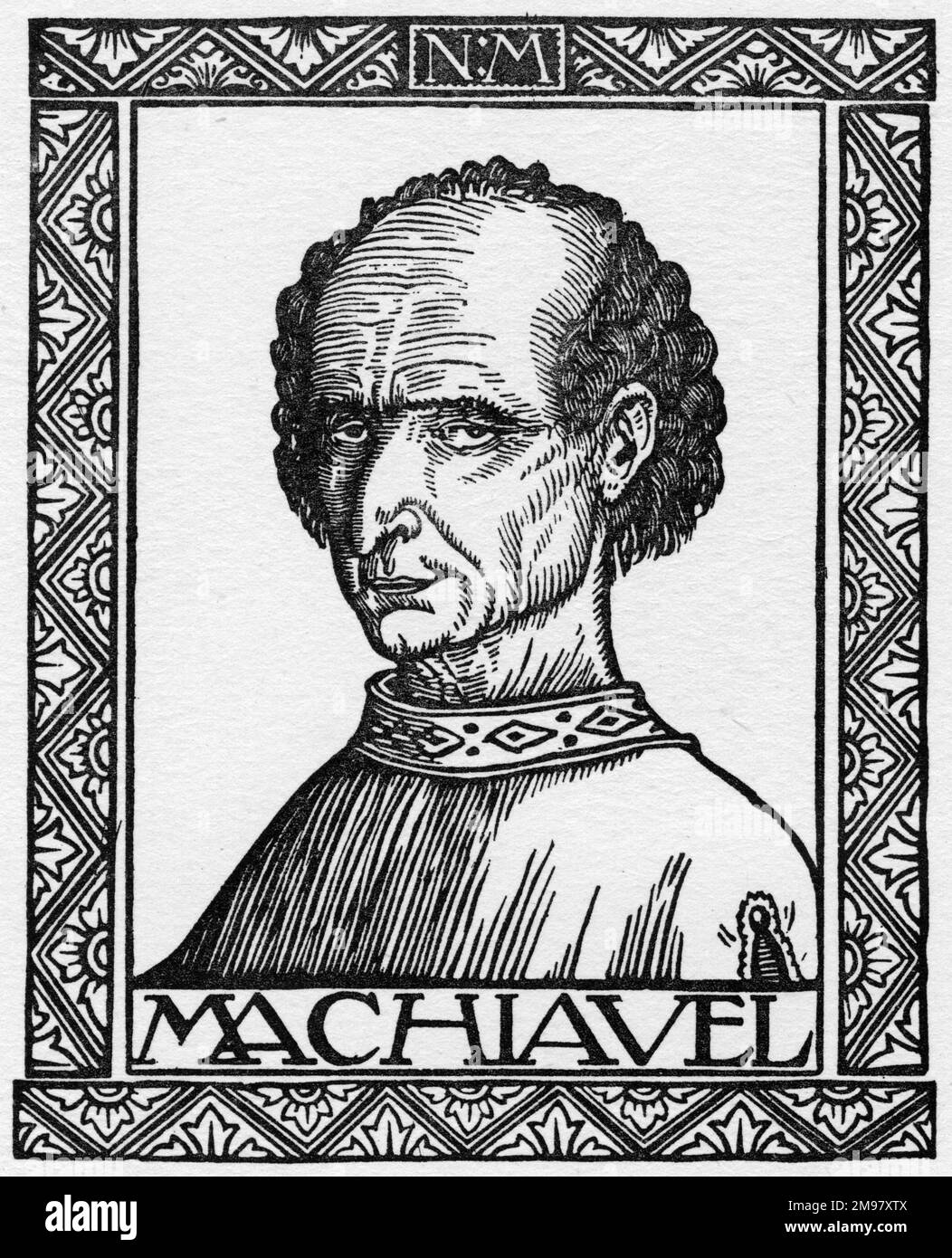 Niccolo Machiavelli (1469-1527), politico e scrittore italiano. Foto Stock