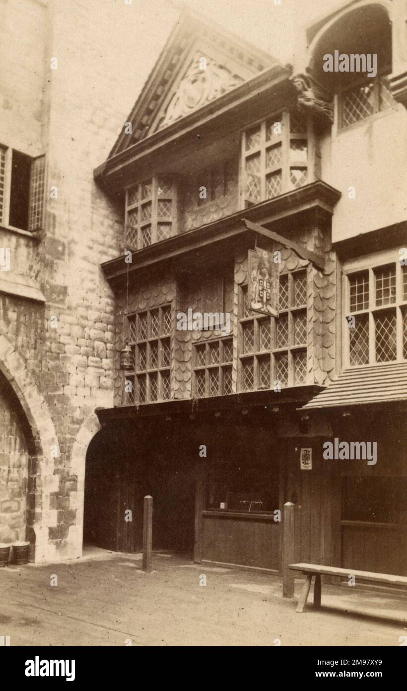 Il Rose Inn, Fenchurch Street, Londra, il suo fronte coperto di ardesia tagliata. Foto Stock