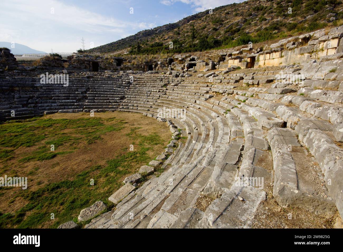 Turchia, Lykia, Limyra: Teatro (2nd ° secolo d.C.) Foto Stock