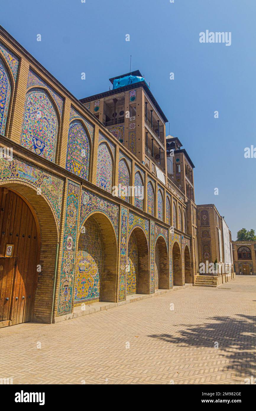 Edificio Shams OL-Emareh nel Golestan Palace a Teheran, capitale dell'Iran. Foto Stock