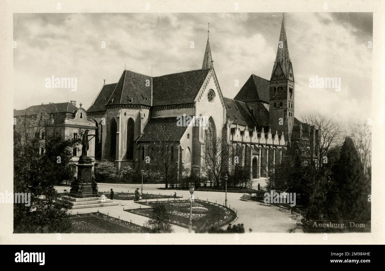 Baviera, Germania - Cattedrale di Augusta (Dom Unserer Lieben Frau), costruita nel 11th ° secolo in stile romanico. Foto Stock