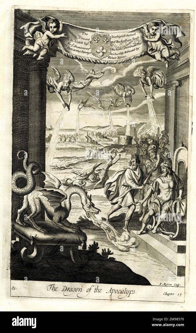 Il Drago dell'Apocalisse - Apocalisse 13. Foto Stock