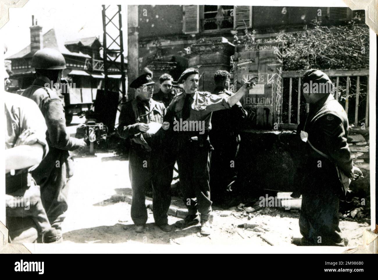 D-Day Bridgehead, Normandia, Francia, 1944 giugno. Foto Stock