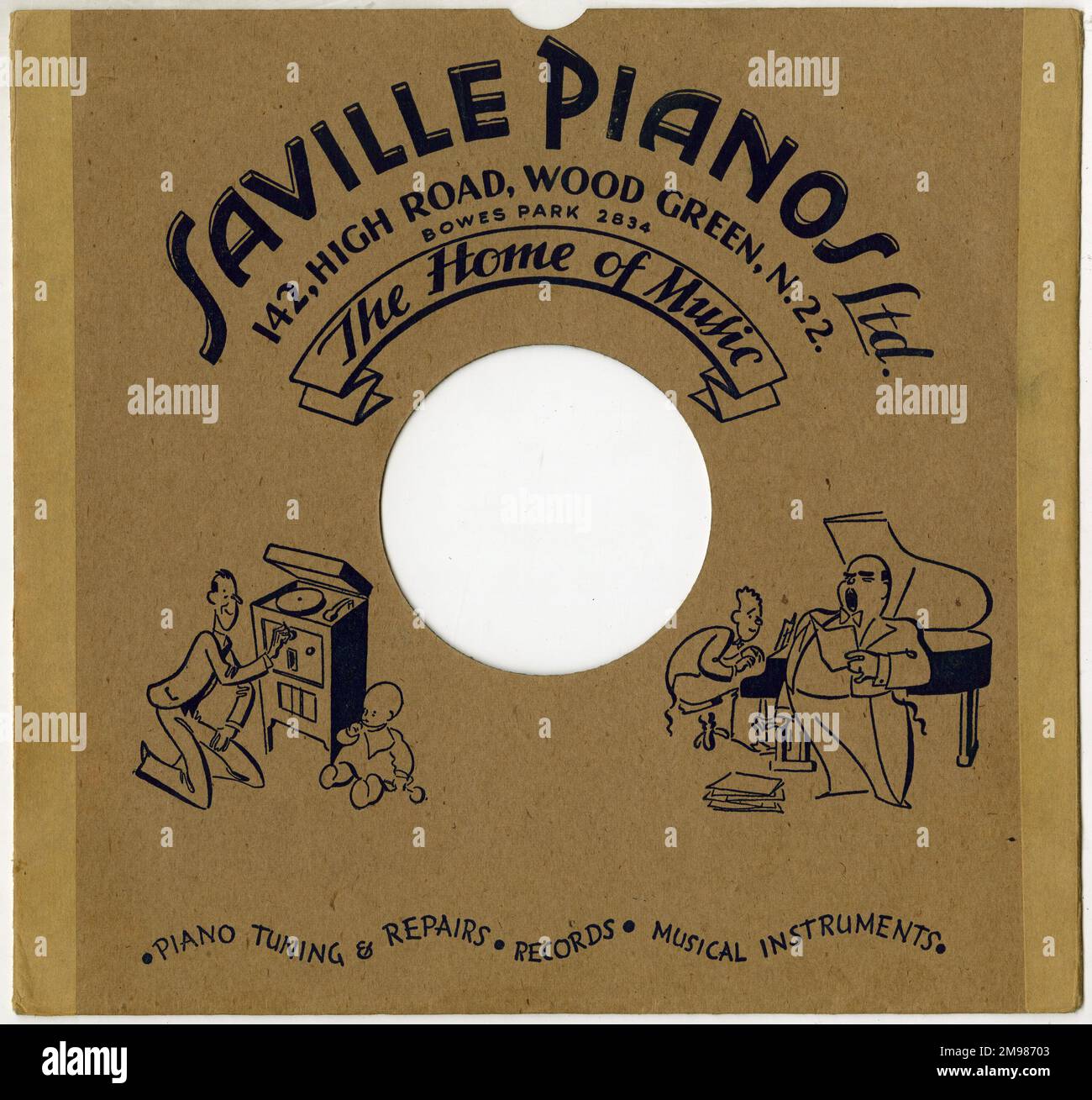 78 rpm, Saville Pianos Ltd, che offre accordatura e riparazioni di pianoforte, dischi e strumenti musicali. Foto Stock