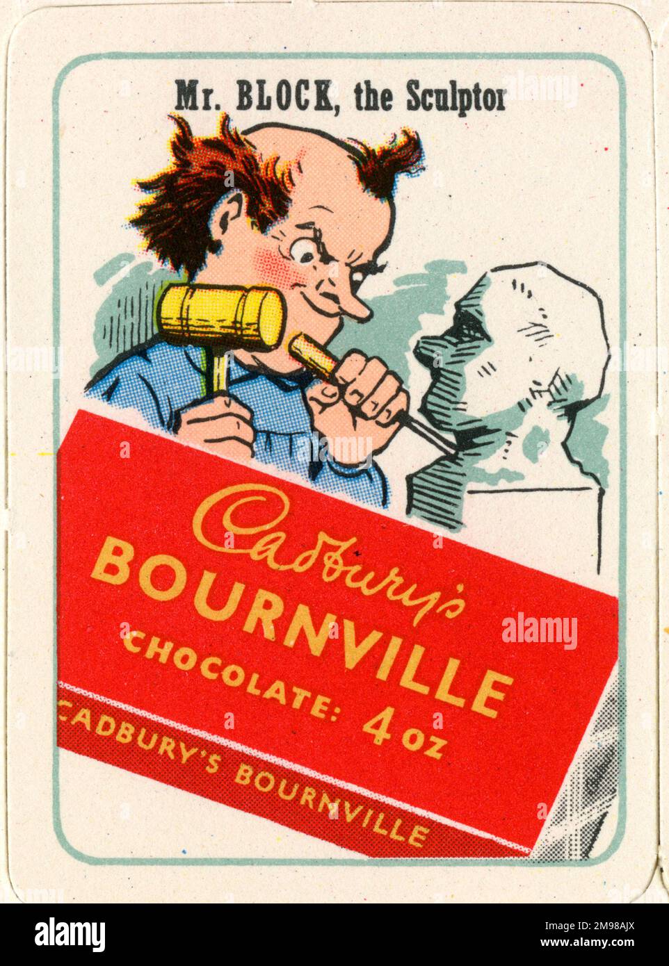 Cadbury's Cocoa Cubs famiglie felici - MR Block the Sculptor. Foto Stock