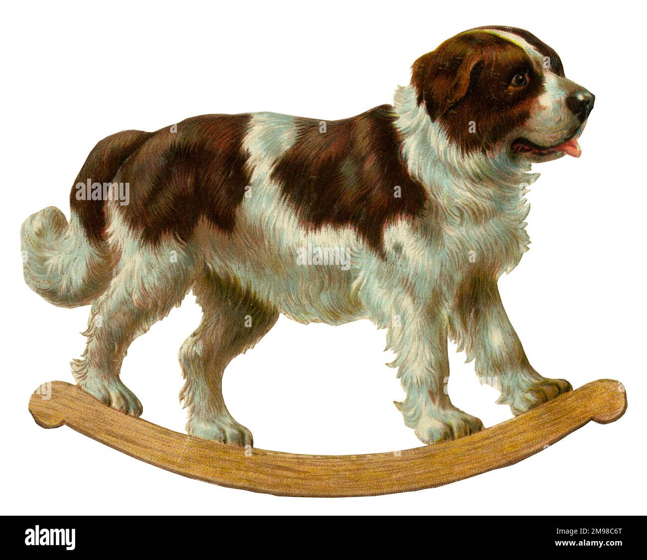 Rottami vittoriani - cane a dondolo San Bernardo. Foto Stock