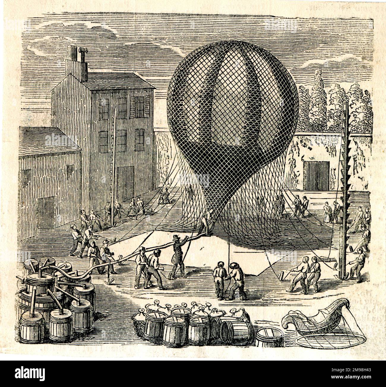 Primo Ballooning - gonfiare un palloncino. Foto Stock
