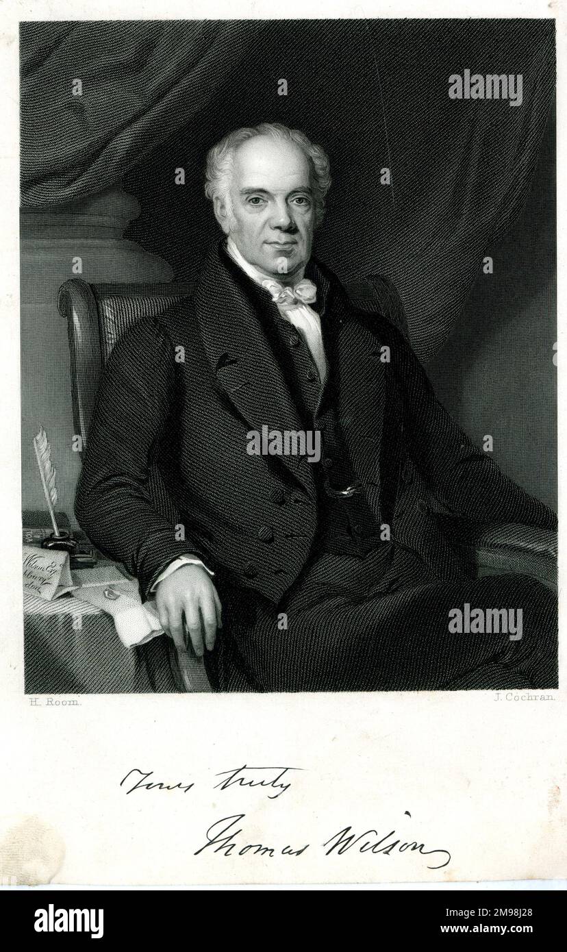 Thomas Wilson (1764-1843), filantropo inglese, Congregazionalista, impegnato in cause educative e teologiche, Direttore della Società Missionaria di Londra. Foto Stock