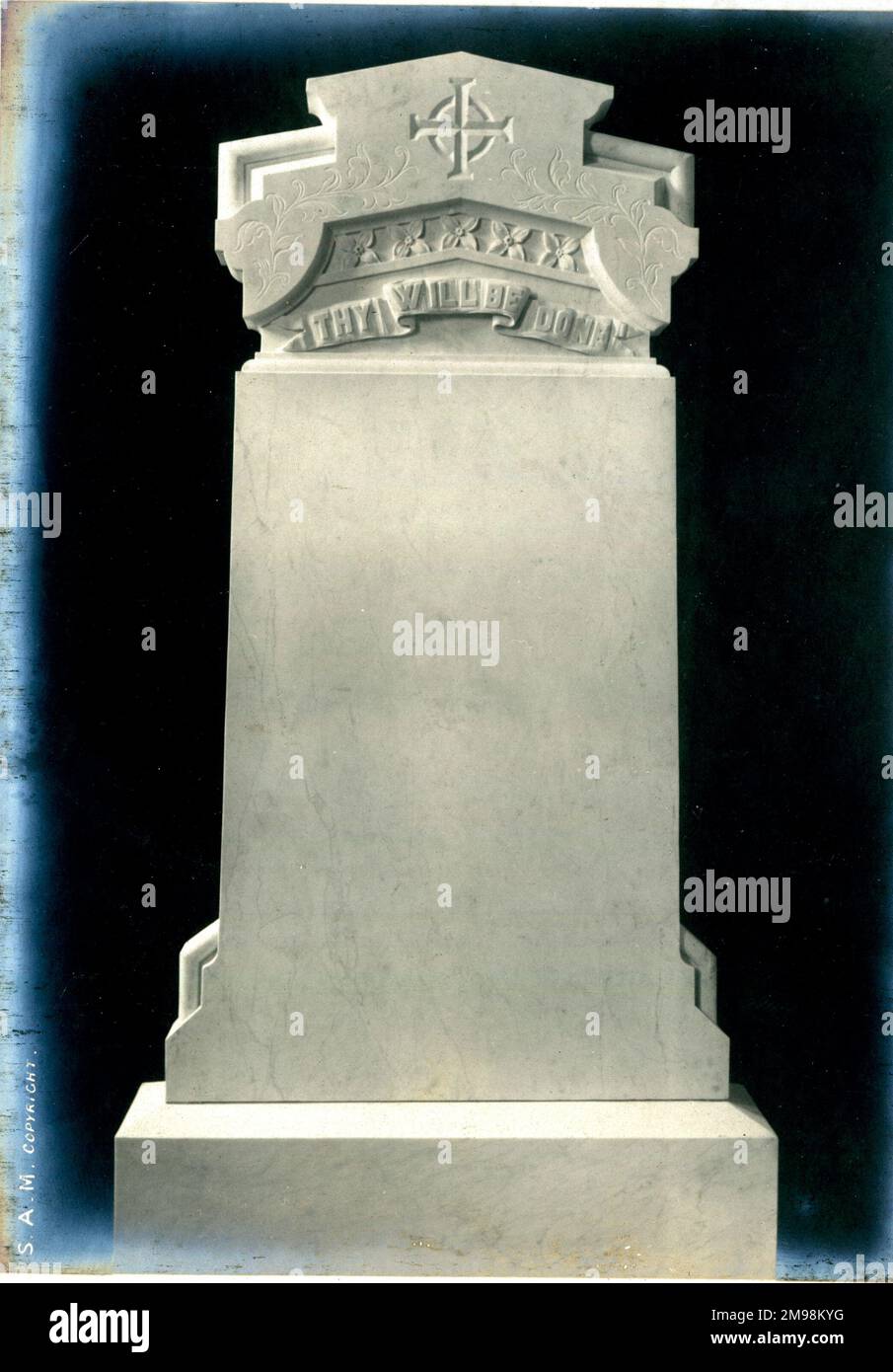 Monumento funerario - Headstone, la tua volontà sarà fatto. Foto Stock