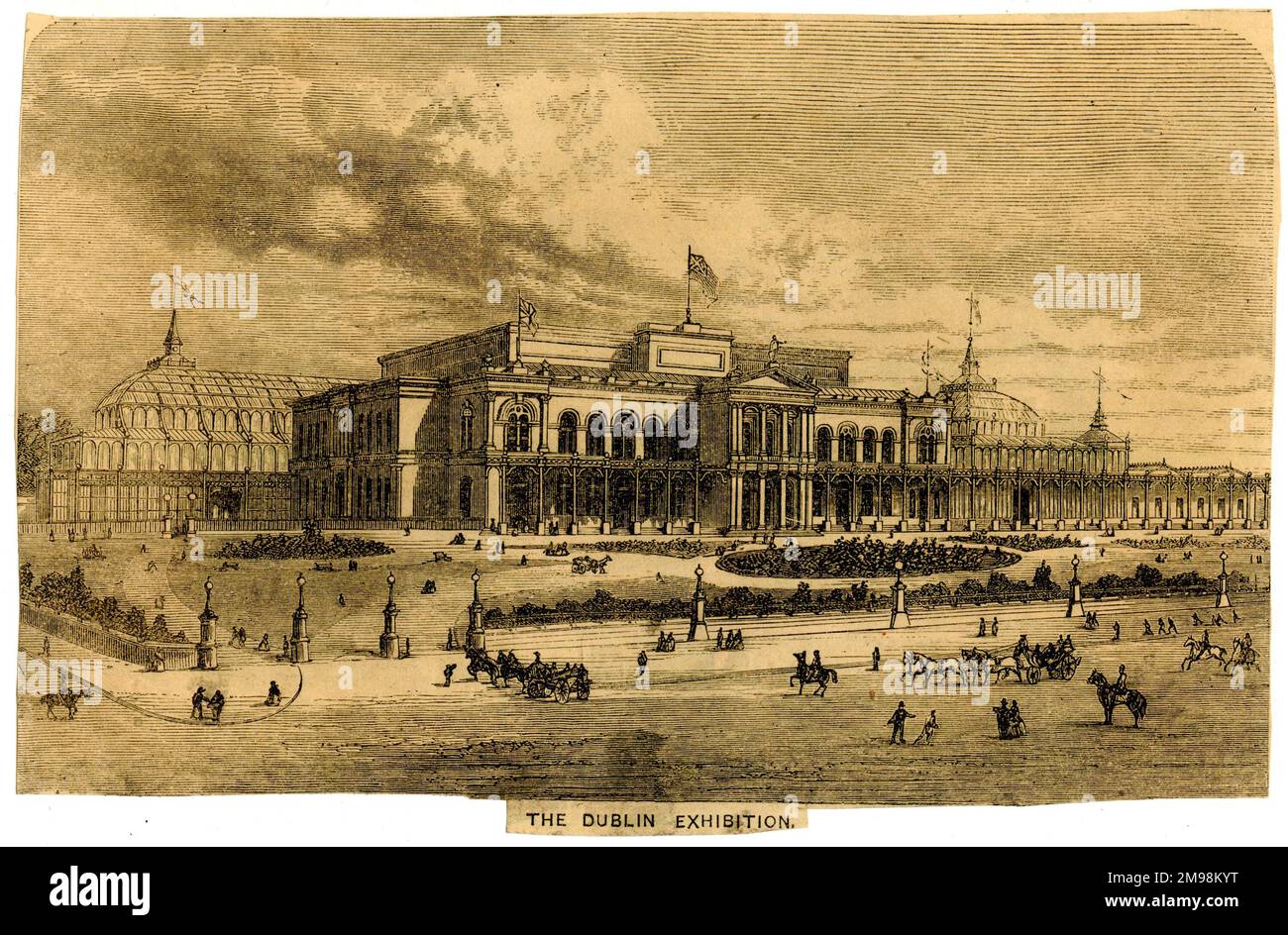 The Great Industrial Exhibition, Dublino, Irlanda, 1853. Foto Stock