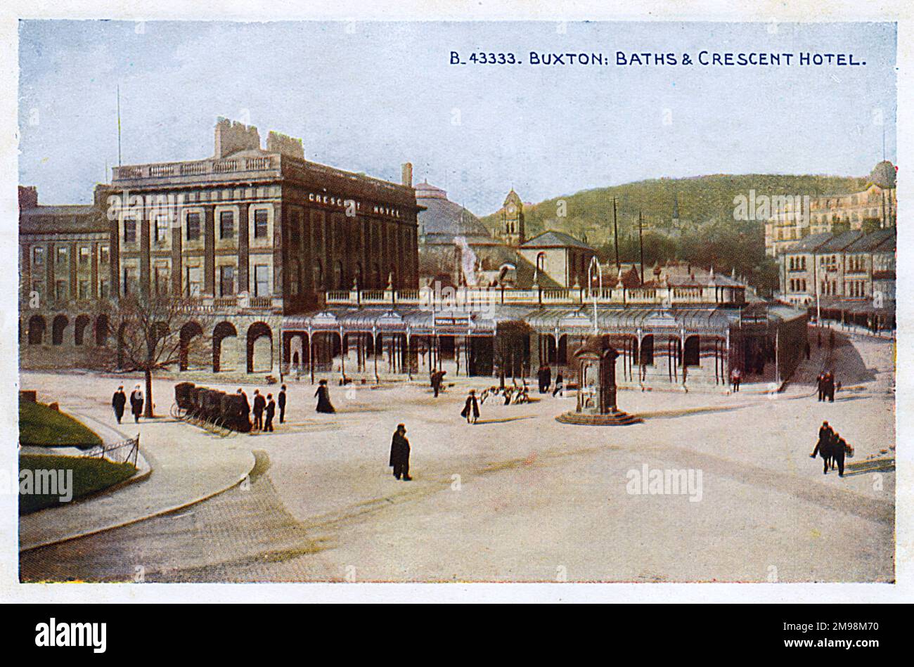 Bath and Crescent Hotel, Buxton, Derbyshire. Foto Stock