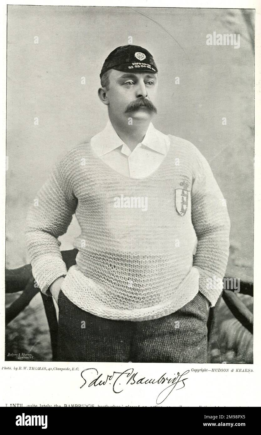 Edward C Bambridge, Corinthians e England International Footballer. Foto Stock