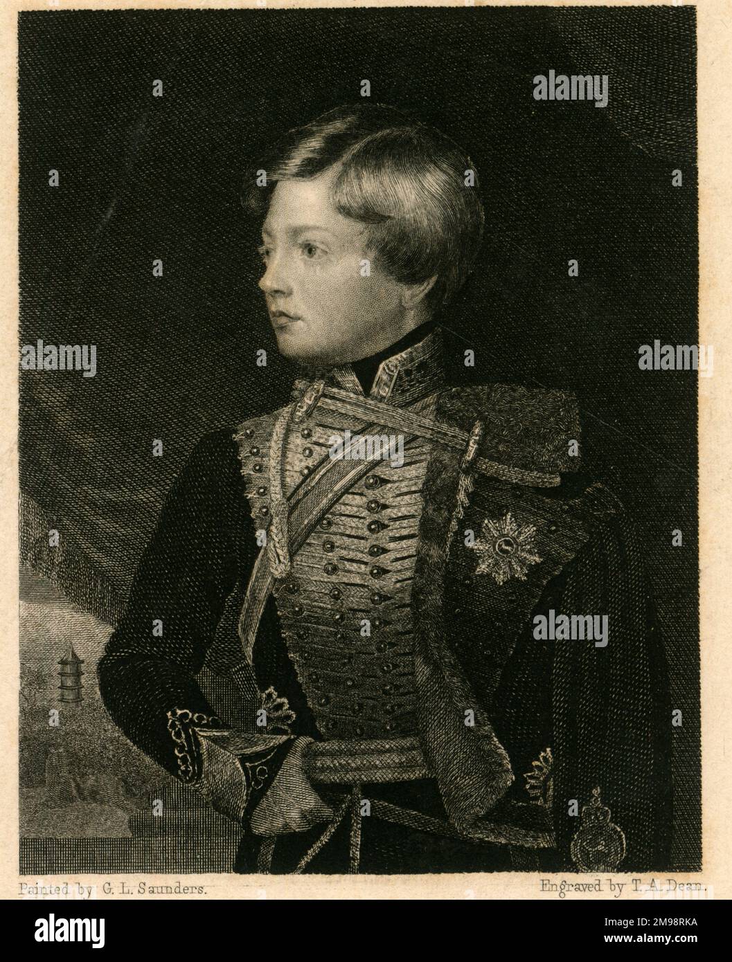 Principe George Frederick Alexander Charles Ernest Augustus (Principe Giorgio di Cumberland, 1819-1878), in seguito Giorgio V di Hannover. Foto Stock