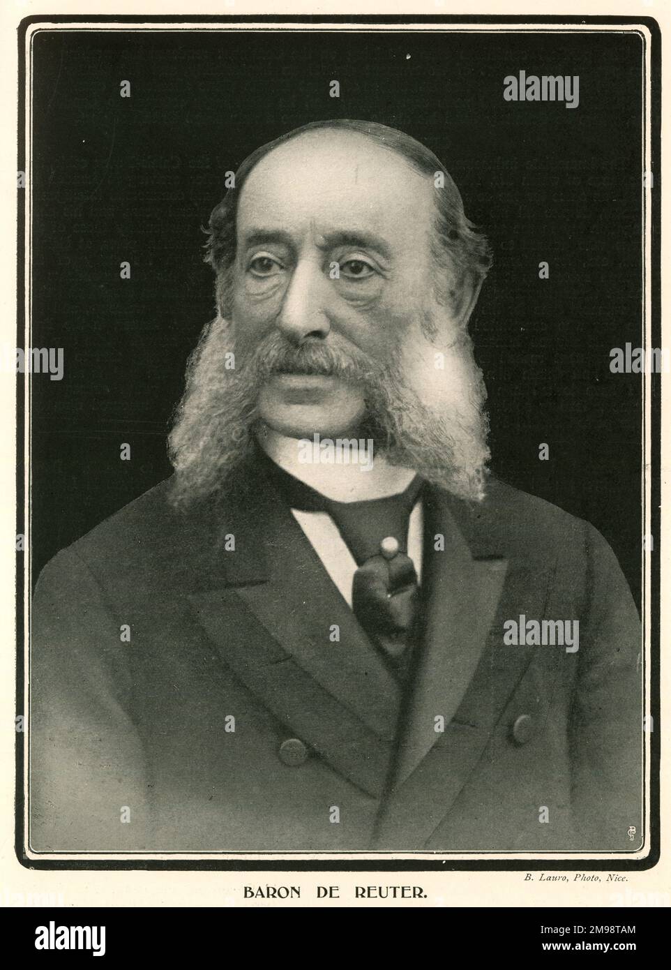 Paul Julius Reuter, Barone de Reuter (1816-1899), fondatore dell'agenzia di stampa. Foto Stock