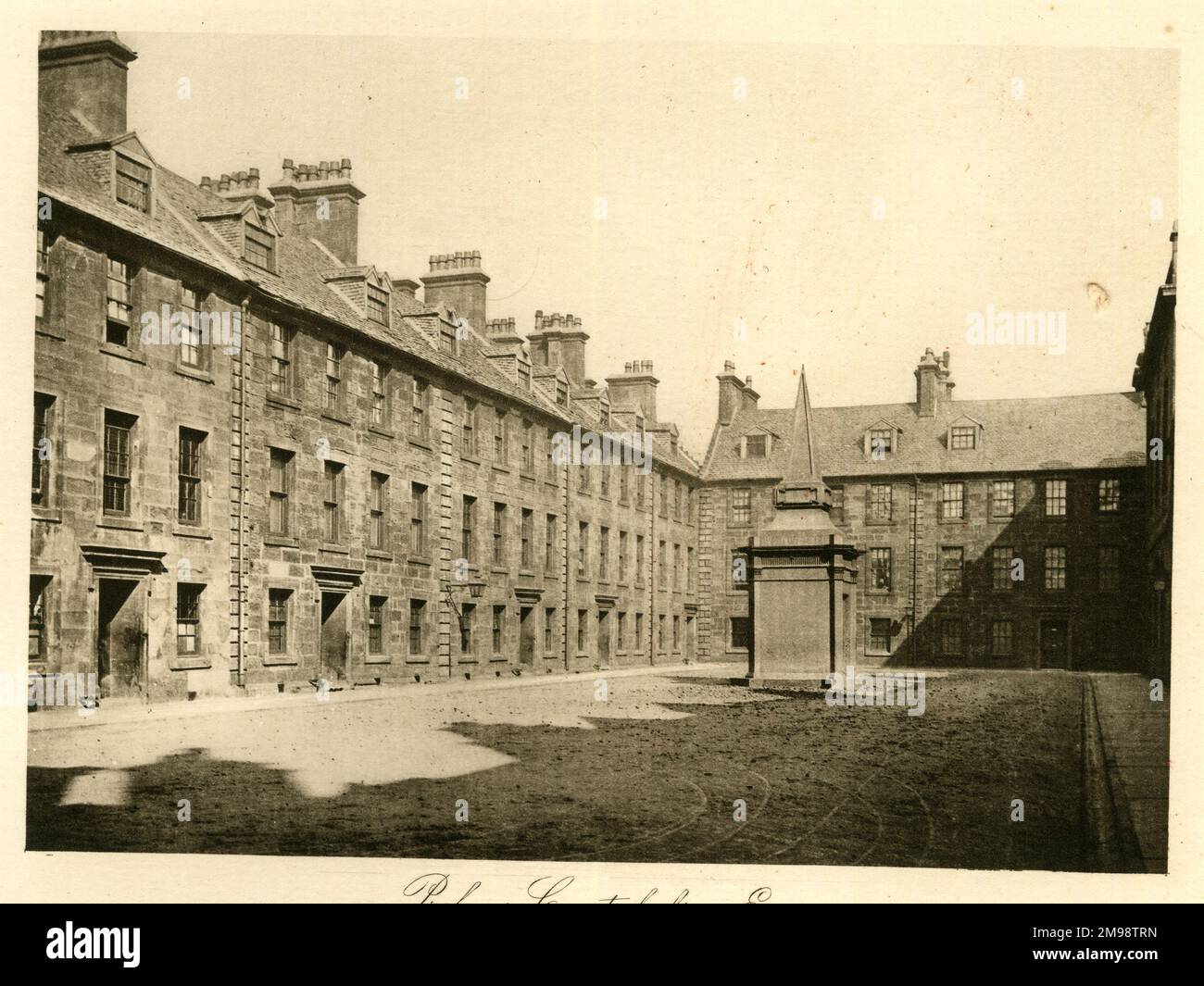 Università di Glasgow - la Corte dei Professori guarda verso l'est. Foto Stock