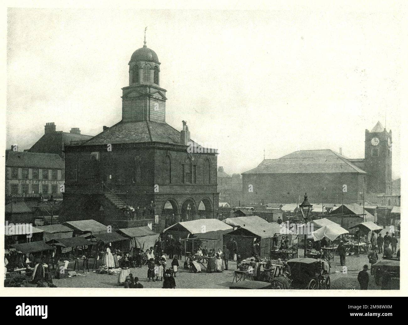 Market Place, South Shields, Tyne e Wear. Foto Stock