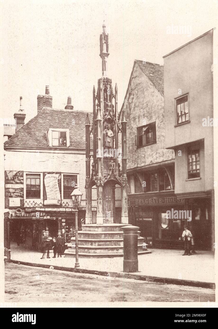 City Cross, Winchester, Hampshire. Foto Stock