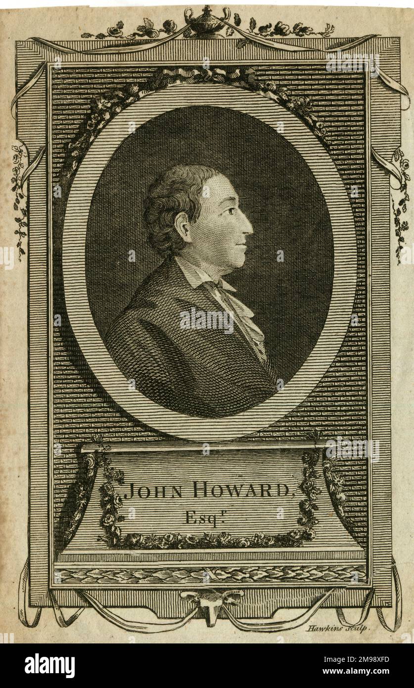 John Howard, filantropo e riformatore sociale (1726-1790). Foto Stock