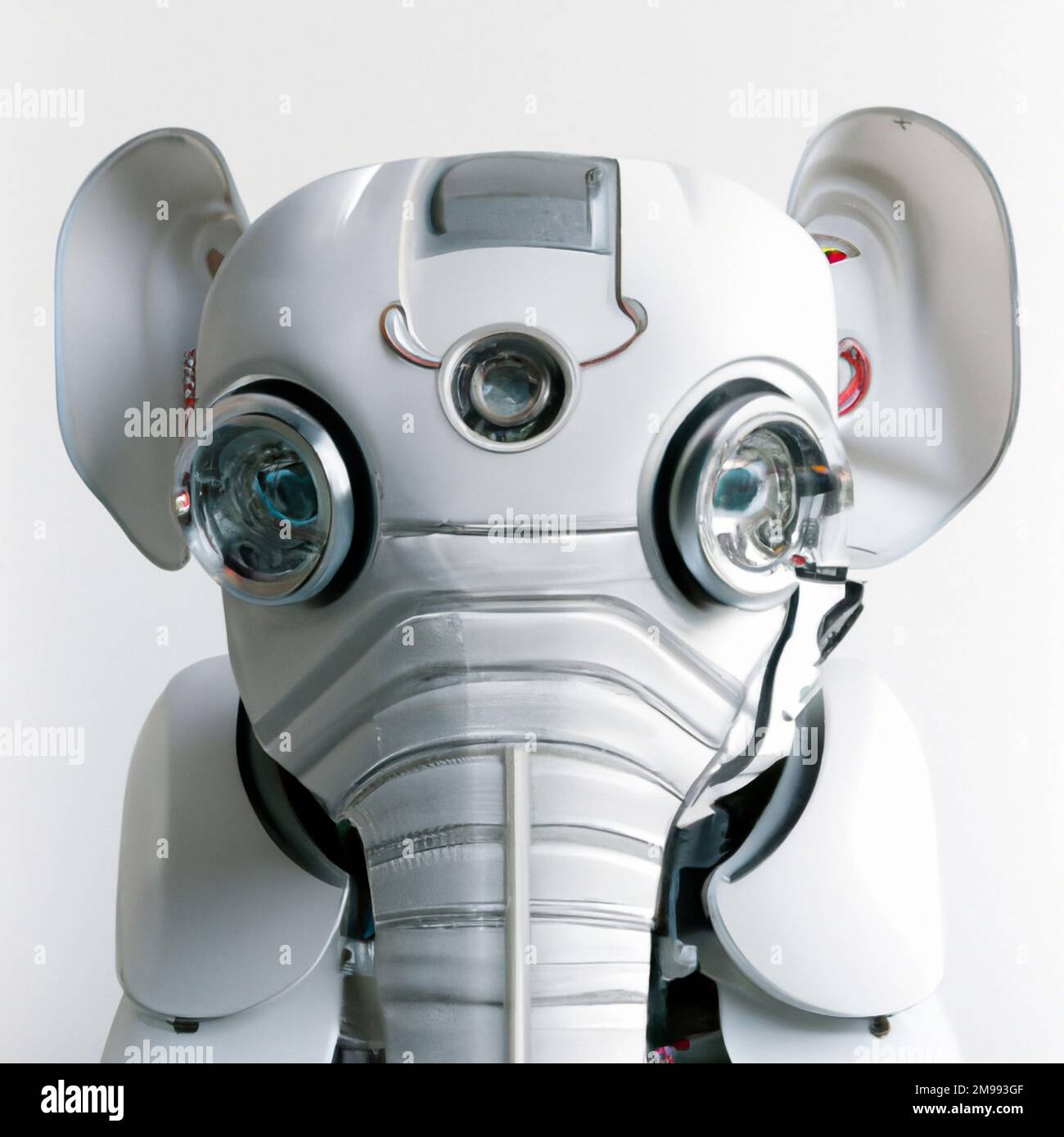 Ritratto di futuristico Robotico elefante. Cyborg Machine ai Generative  Stock Arte digitale moderna Foto stock - Alamy