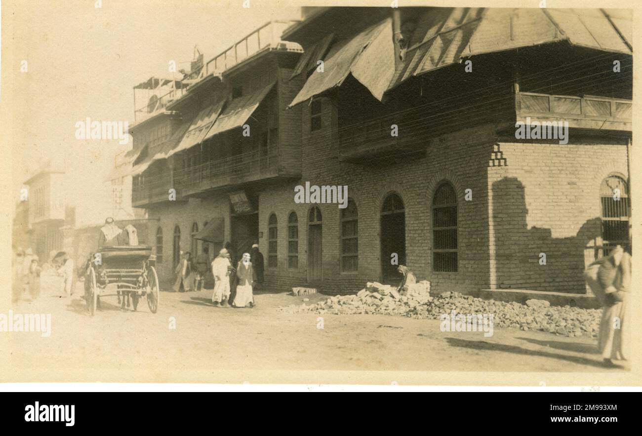 Times Office a Bassora, in Iraq, durante la prima guerra mondiale. Foto Stock
