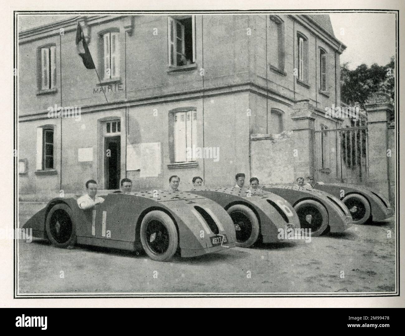 Prime corse automobilistiche - Gran Premio 1923, il Team Bugatti. Foto Stock