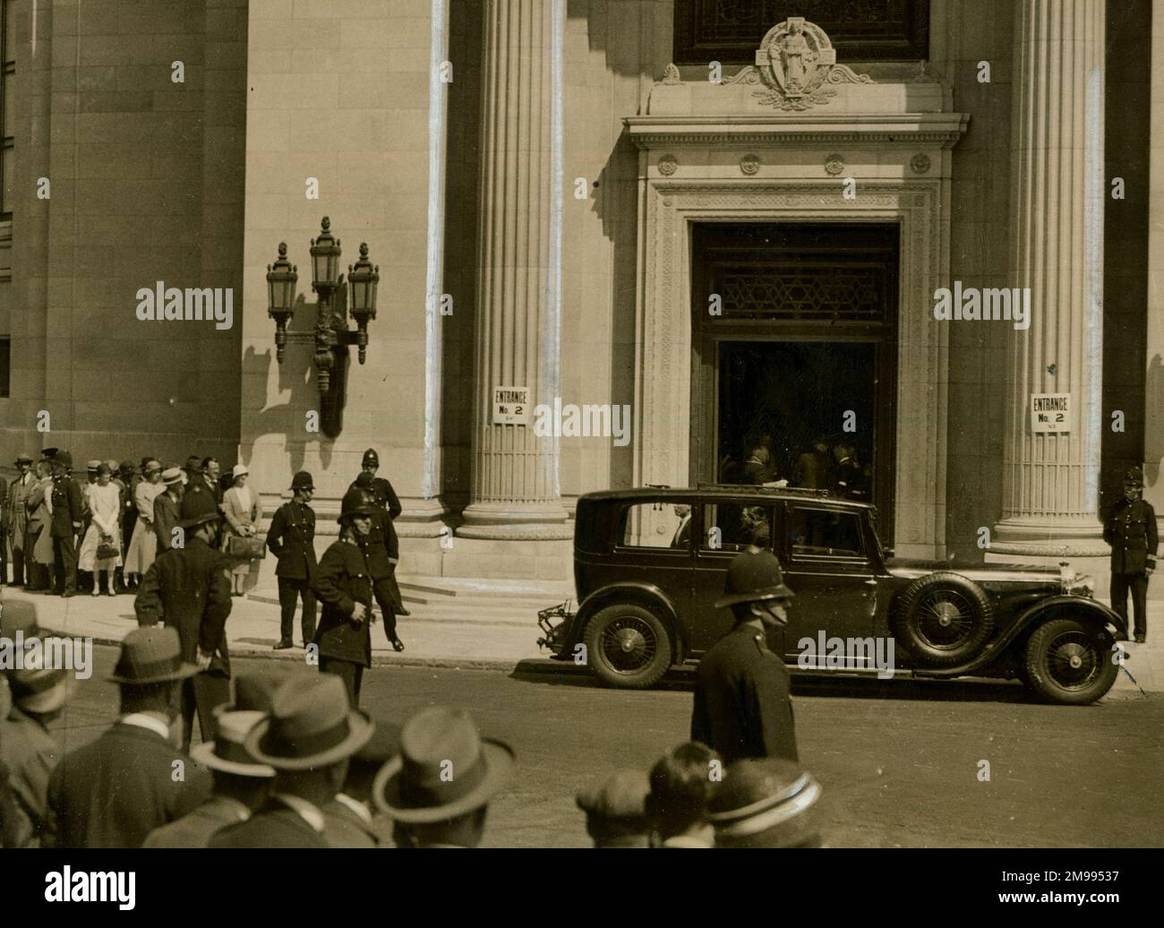 Apertura del Tempio Masonico a Londra, luglio 1933. Foto Stock